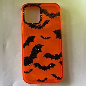 Casetify iPhone 12 Pro Max Halloween neon orange case